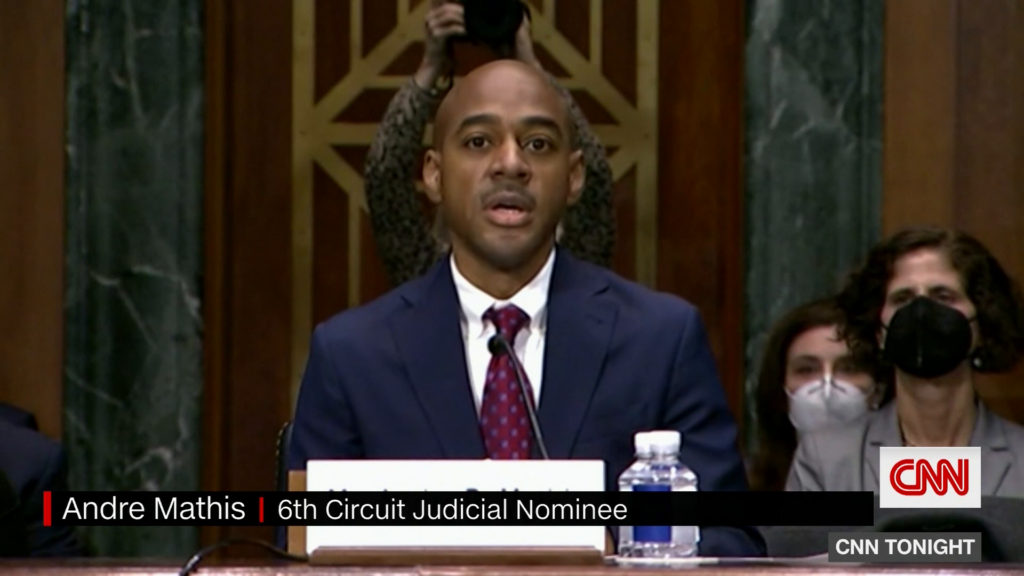 Andre Mathias testifying in Congress